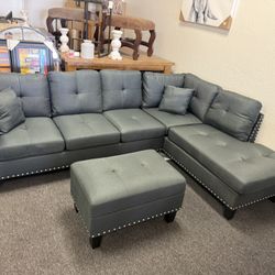 Sectional With Ottoman 