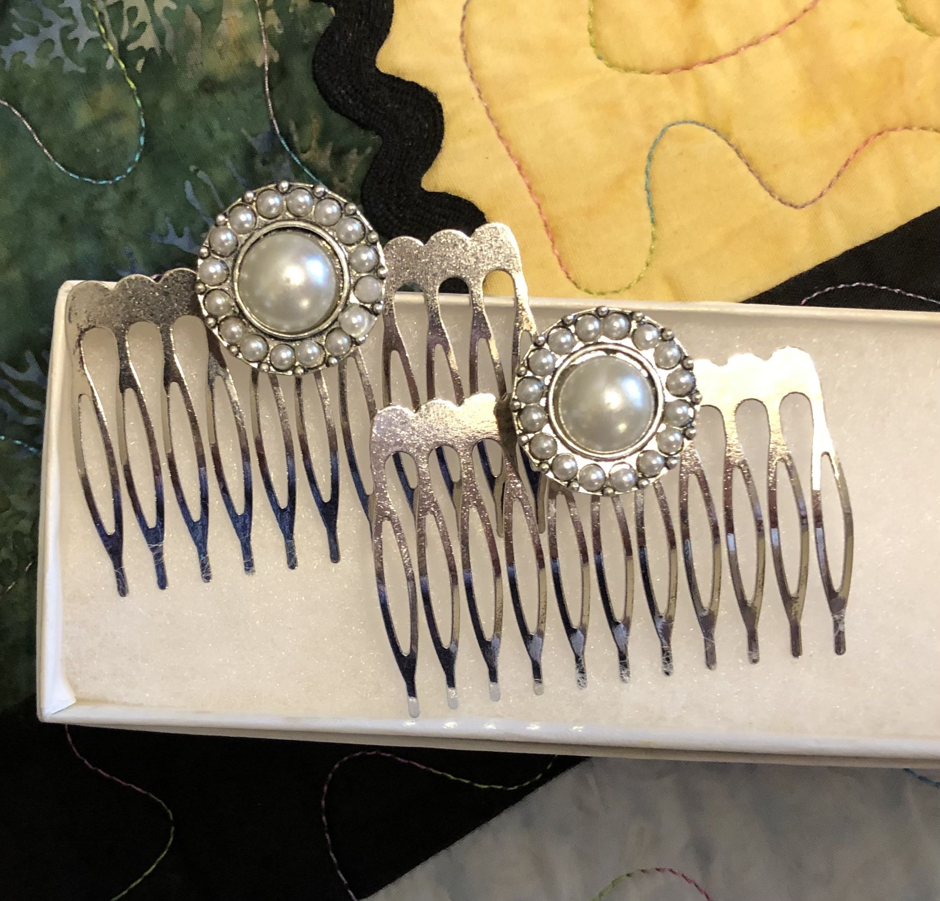 Pearl Hair Combs