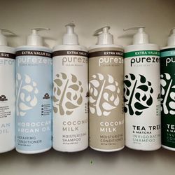 PureZero sulfate-free shampoo & conditioner pairs -large pump bottles