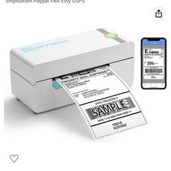 OFFNOVA Bluetooth Thermal Label Printer, Wireless 4X 6 Shipping Label Printer for Small Business Packaging Supplies, Supports Shipstation Paypal FBA E