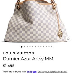 Damier Azur Louie Vuitton Bag