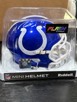 MICHAEL PITTMAN JR Signed INDIANAPOLIS COLTS FLASH MINI Helmet