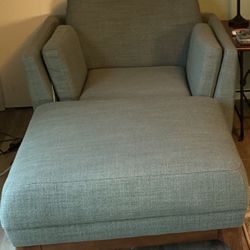 Armchair and matching Ottoman 