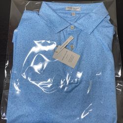 Peter Millar Golf Polo Summer Comfort All Over Print 2XL NWT
