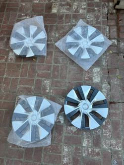 Model Y Silver Hub Caps (brand New, Never Used)
