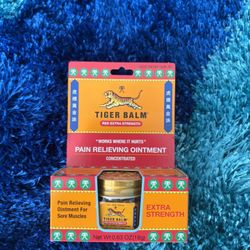 Tiger Balm Red Extra Strength Ointment 0.63 OZ Camphor Menthol Back Pain
