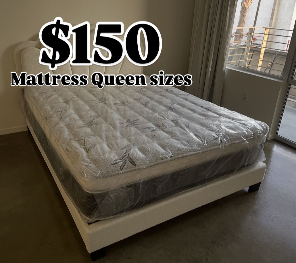 ✨Sleep Comfortably Mattress✨ 🆕Mattress pillow top 🟢Queen $150 🟡Full $130 🟠Twin $120 🔴King $260 🔵Cal king $260 ☑️Delivery available $20🚚