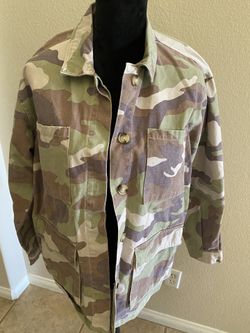 Forever 21 Camo Shirt Jacket Womens 