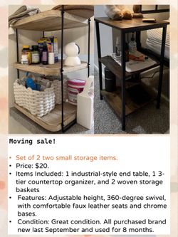Set of 2 small storage items