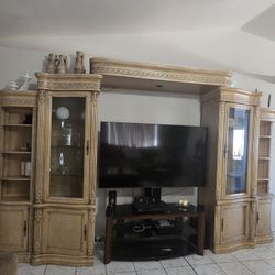 Large TV. Entertainment  Center
