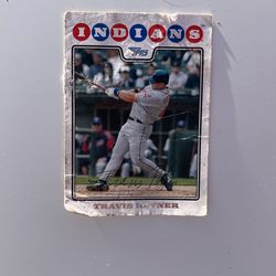 Cleveland Indians Player Travis Hafner Card