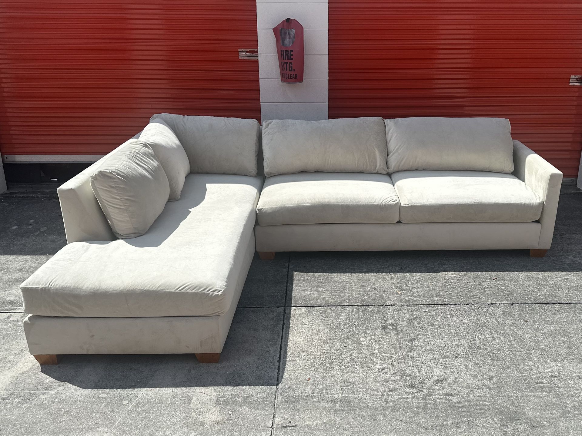 Free Delivery - Beige Sectional Sofa/Couch
