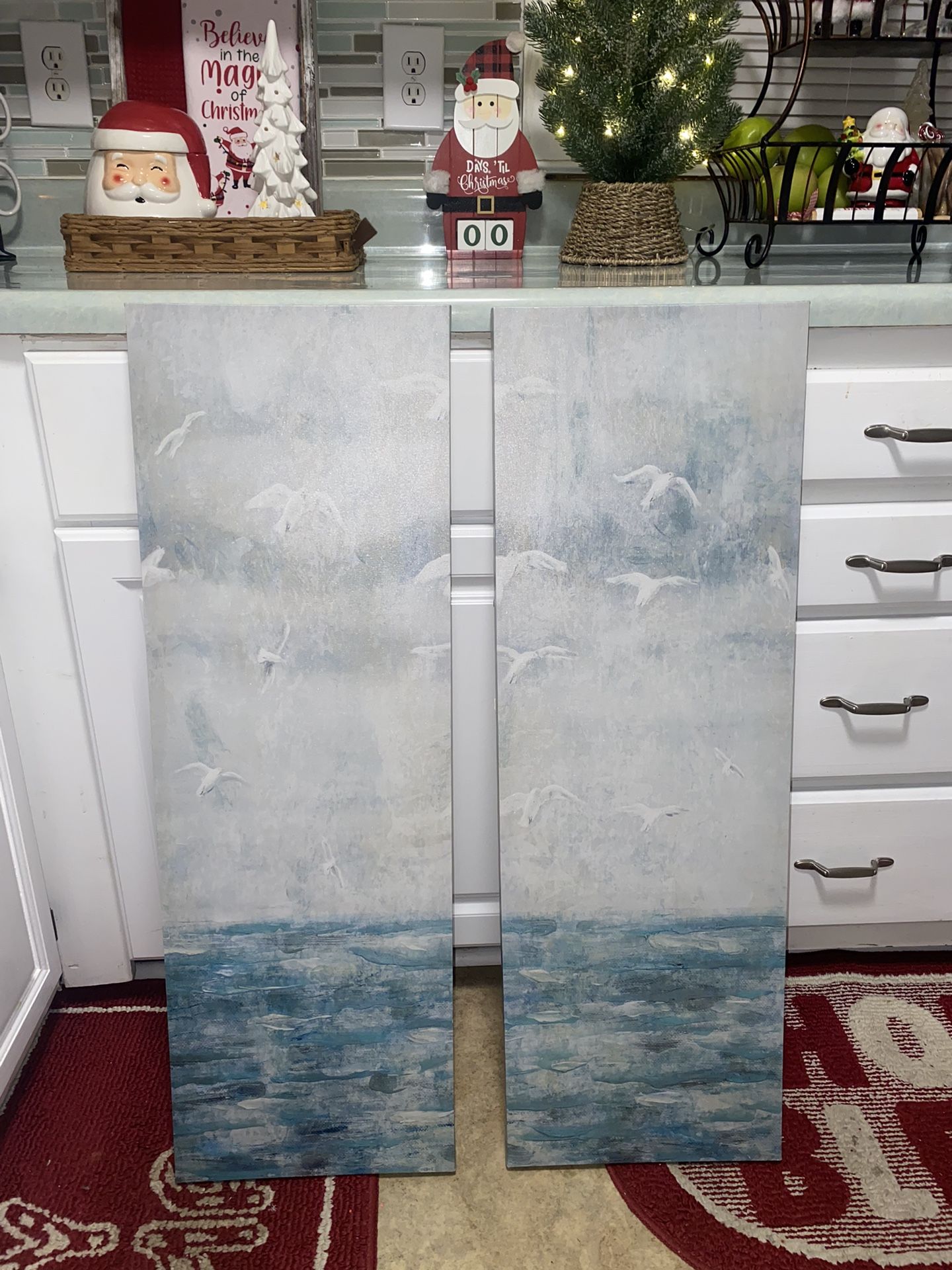 Two Matching Beach Canvases