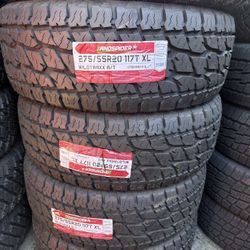 275/55/20 Landspider All Terrain 40,000 Miles Warranty Installed And Balanced