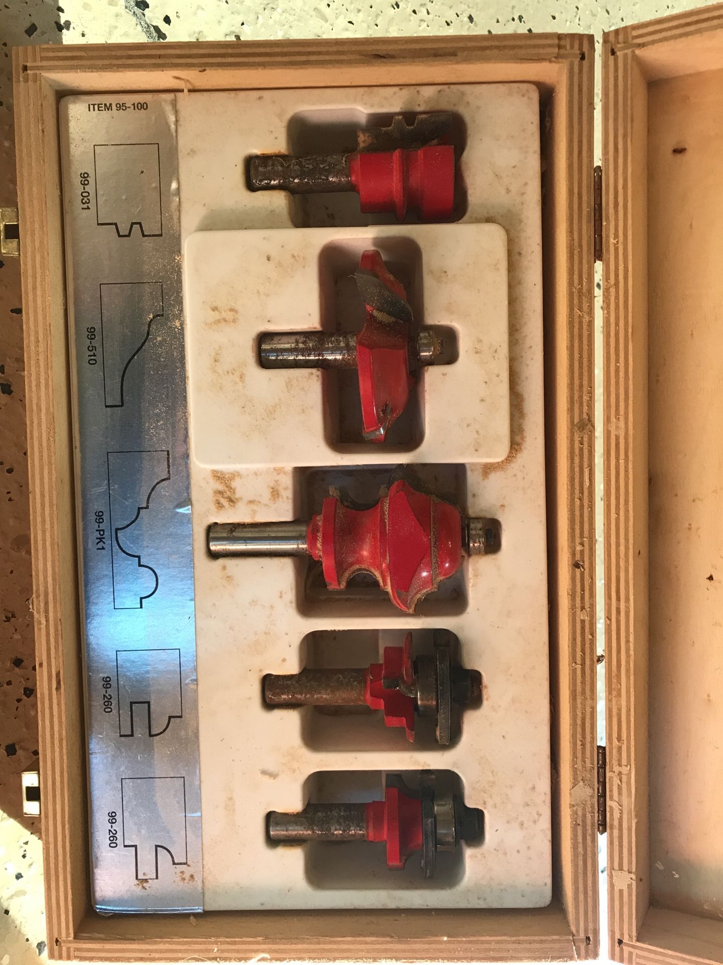 Freud router bit set