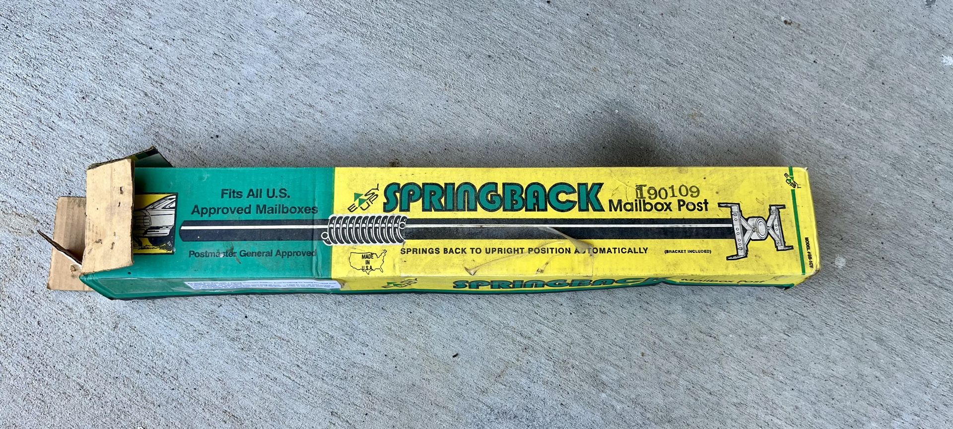 Springback Mailbox Post. PLUS a pick of something (for free) from the bonus toolbox!