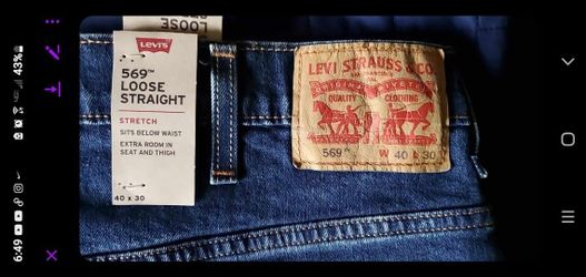 Levi's 569 Mens Loose Straight Size 40