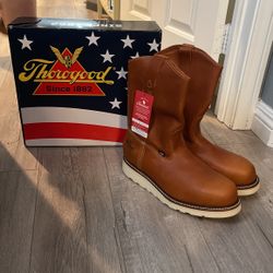 Thorogood Wellington Wedge Safety Toe Size 10.5 EE