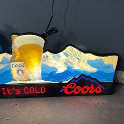 Light Up Coors Sign 