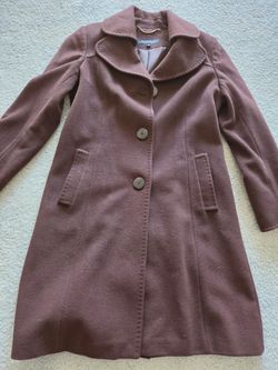 Like New Brown Ellen Tracy Peacoat Size 10