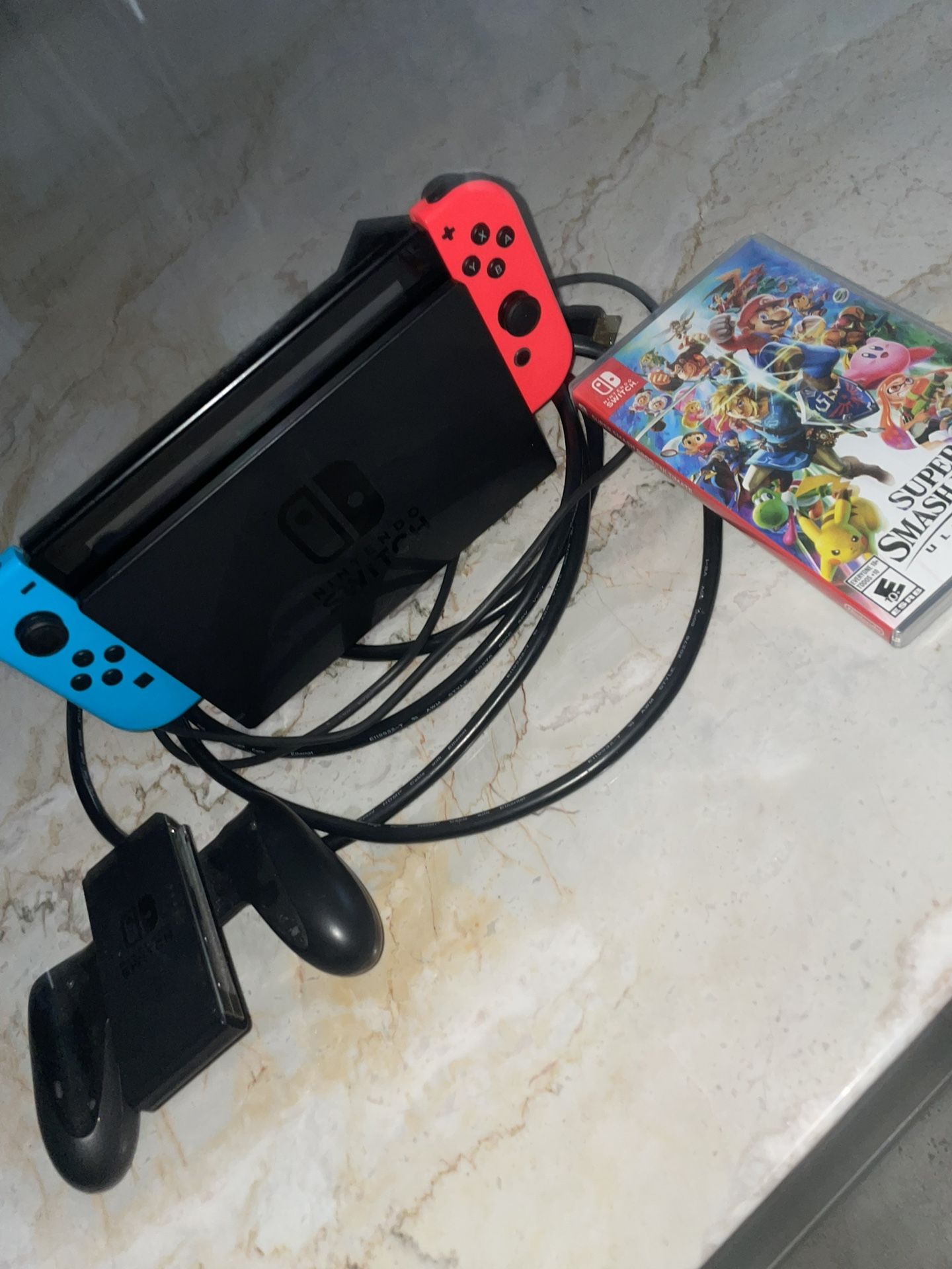 nintendo switch+super smash bros