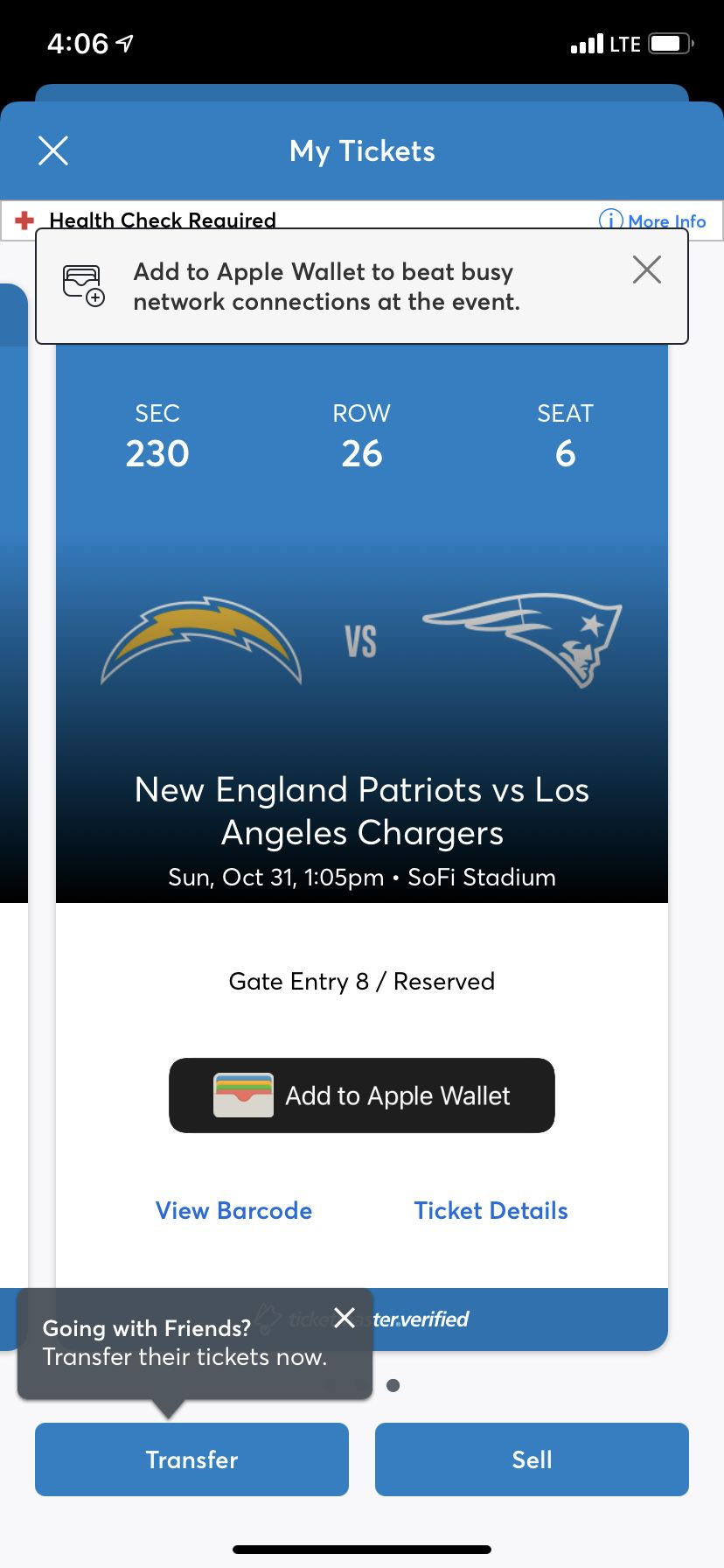 Chargers Vs Patriots 