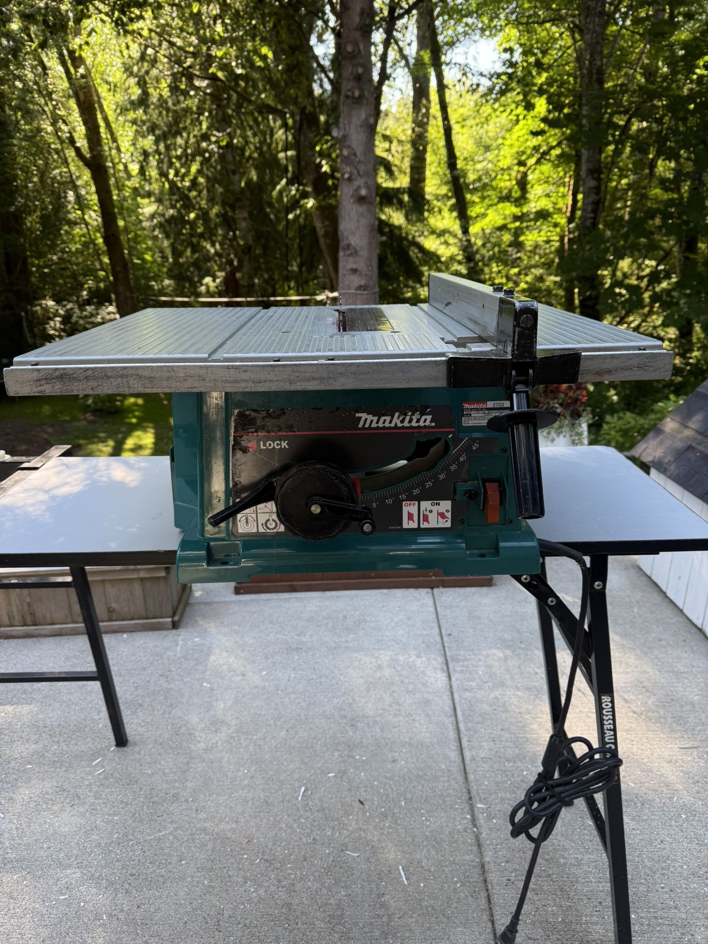 Table Saw With Stand