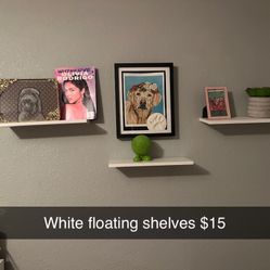 White Floating Shelves 