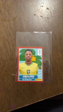 Vini jr red border panini stickers
