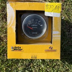 Volts Auto Meter Gauge 
