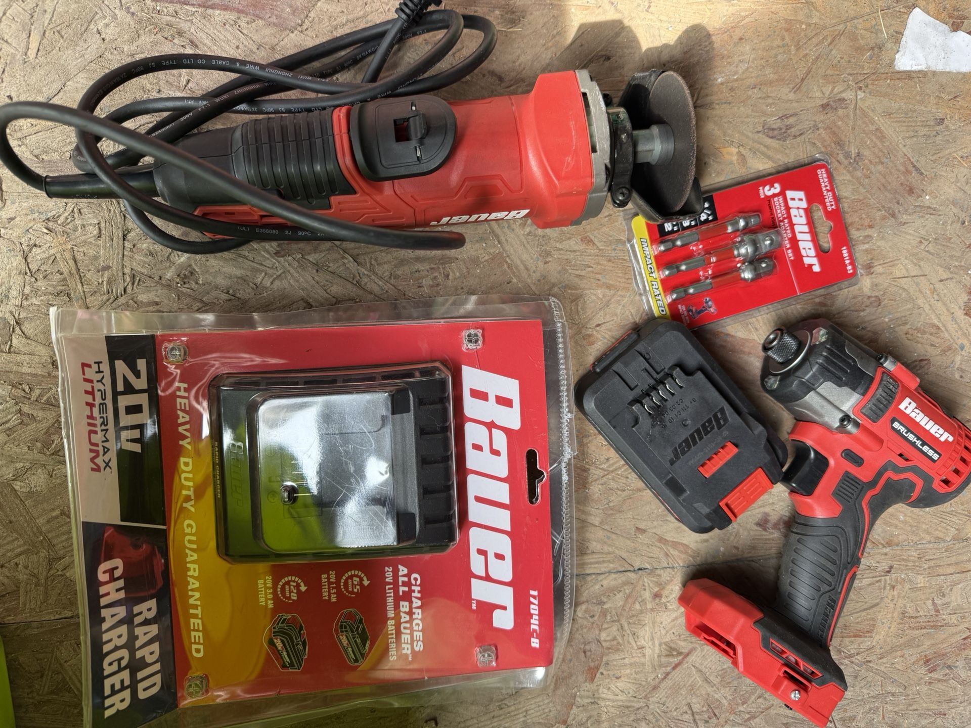 Bauer Drill & 3”cut Off Tool