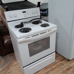 Electric Stove and Over Hood Microwave 