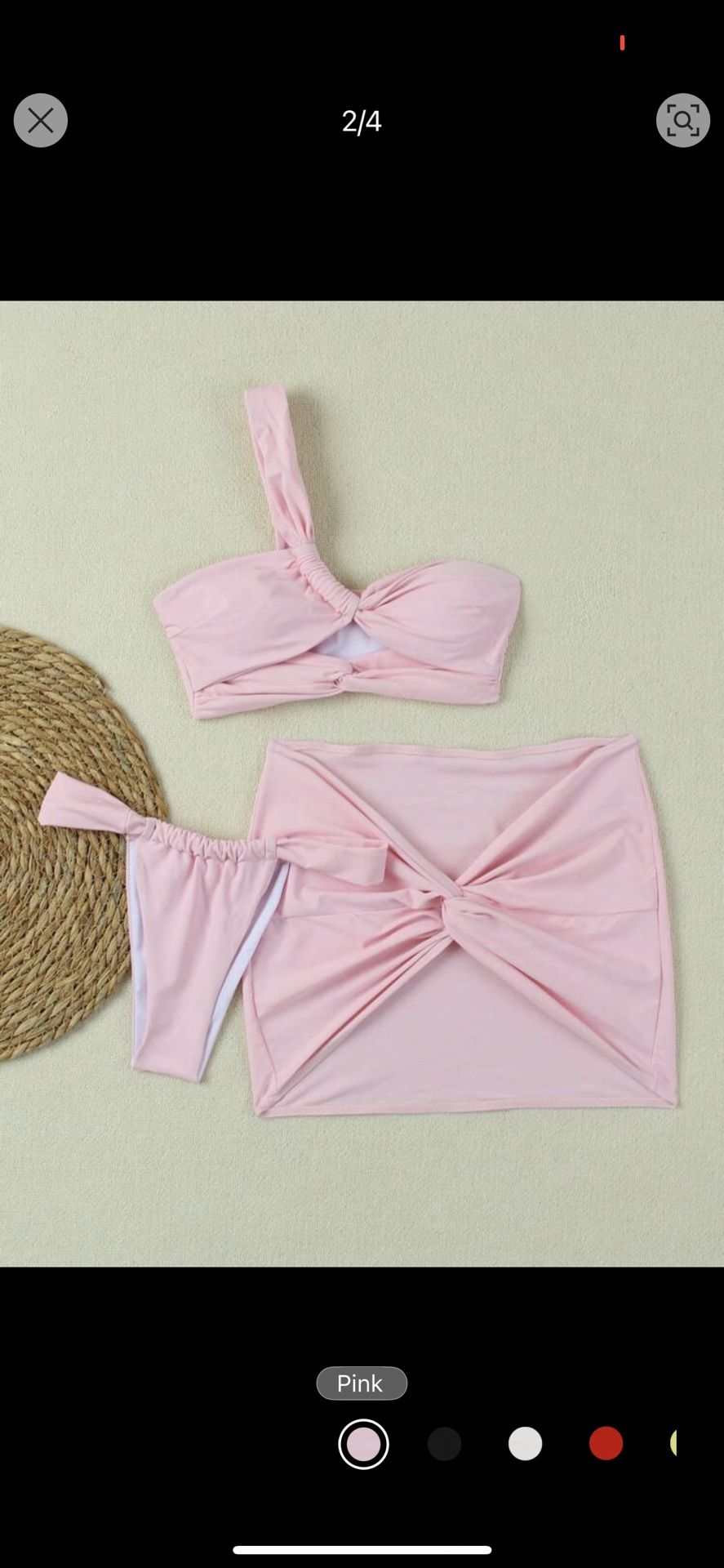 Pink Bikini And Cover Up