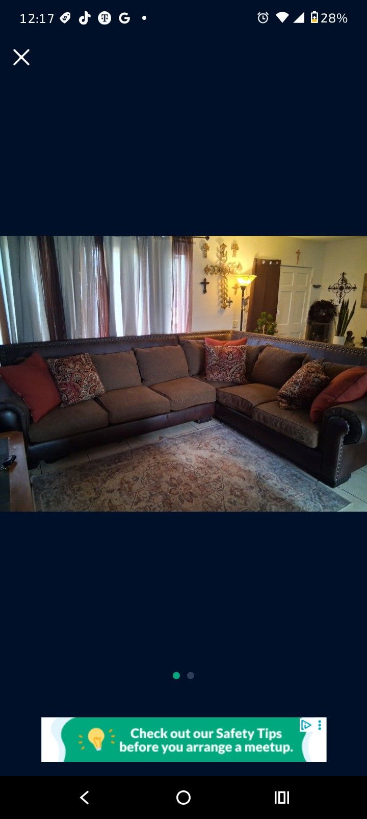 Large Ashley Furniture Sectional 