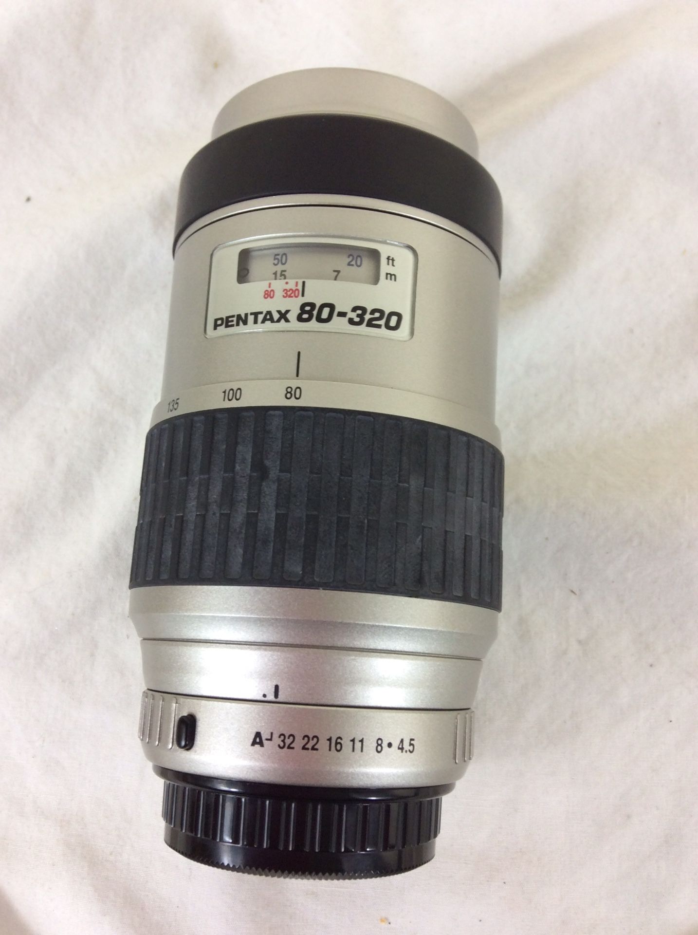 Pentax-FA SMC 1:4.5-5.6 80-320mm Zoom Lens Silver VERY CLEAN.