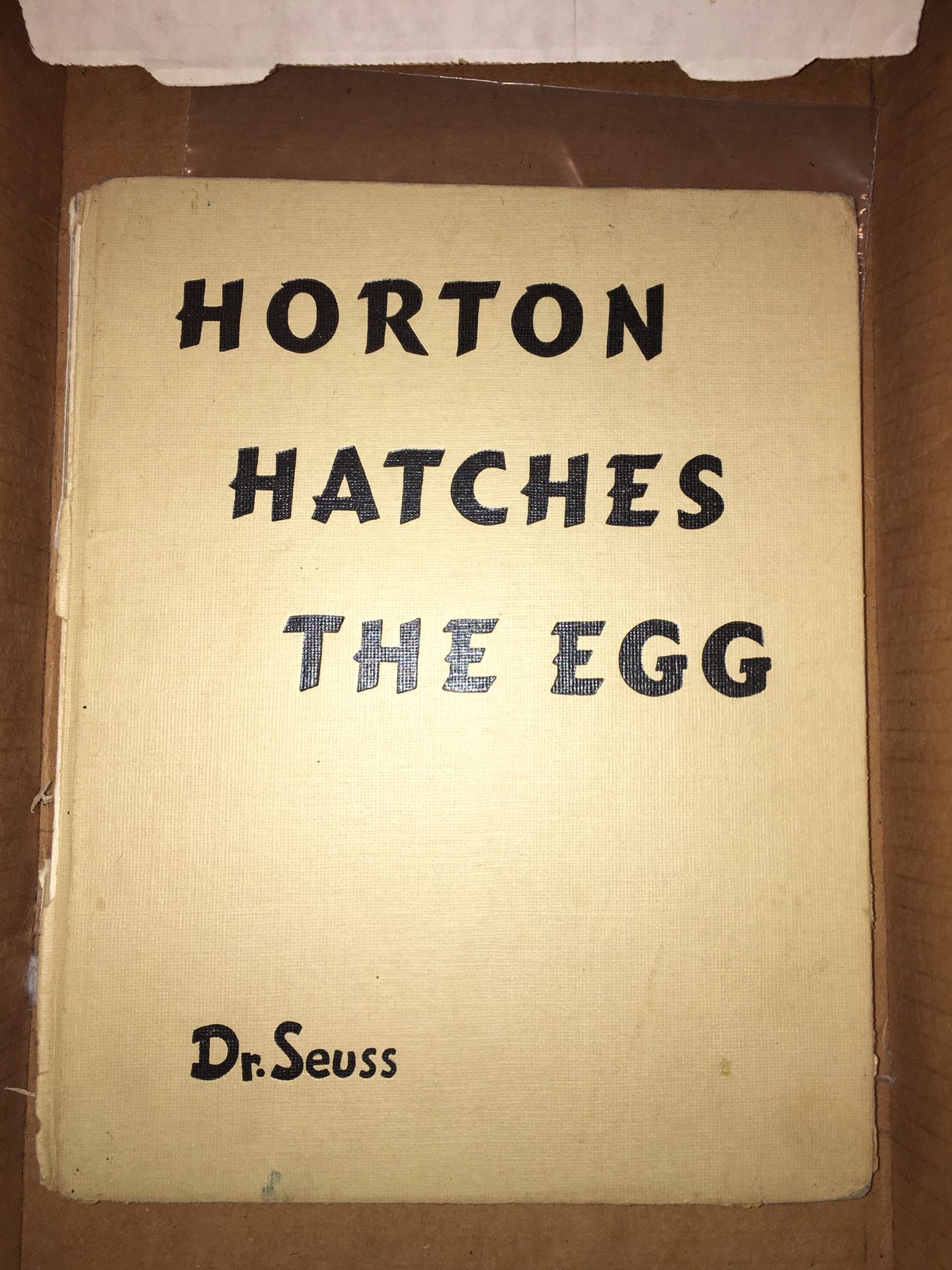 Vintage dr Seuss book Horton hatches the egg 1940