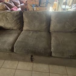 Green Couch With Pull Out Queen Bed