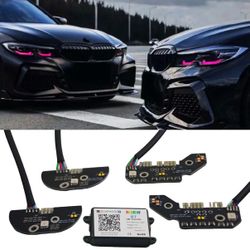 RGB LED DRL Boards For 2020-2022 BMW G20 Headlight APP Plug and Play US Seller