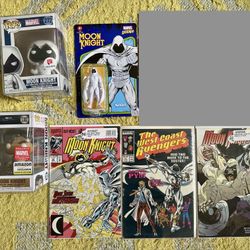 MOON KNIGHT LOT! Funko Pop, Marvel Comics, Unpunched Kenner Action Figure