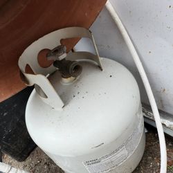 Trailer and barbecue propane tanks.