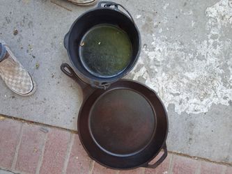 Cast iron pans