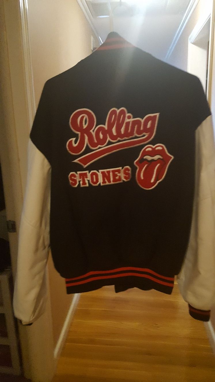 Leather sleeves Rolling Stones Concert jacket