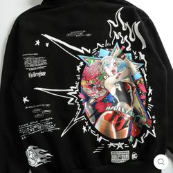 CIVIL REGIME X BATMAN X THE JOKER X HARLEY QUINN ZIP UP HOODIE