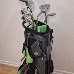 US Kids Ultra Light 57 " WT-15u Golf 7 Club & Bag Set RH 