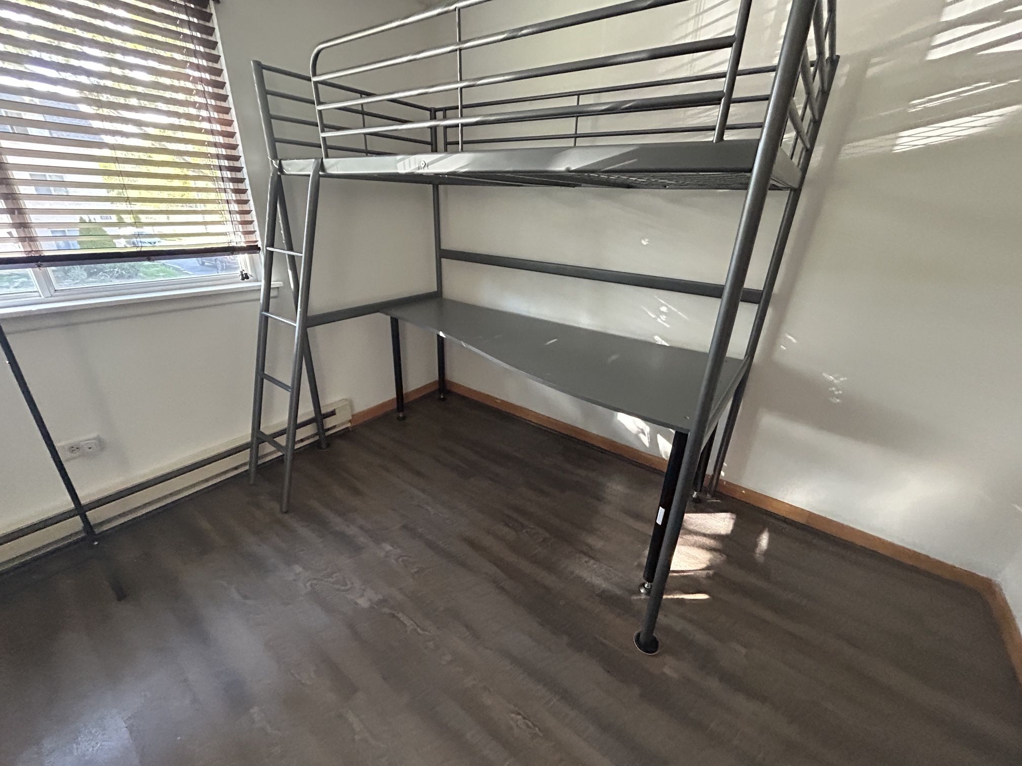 Lofted Bunk Style Desk Bed 