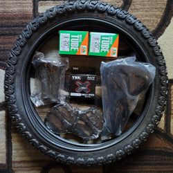 NEW Bicycle Bmx Parts Bundle 20" Black
