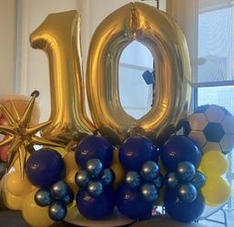 SOCCER BALLOON NUMBER STACK