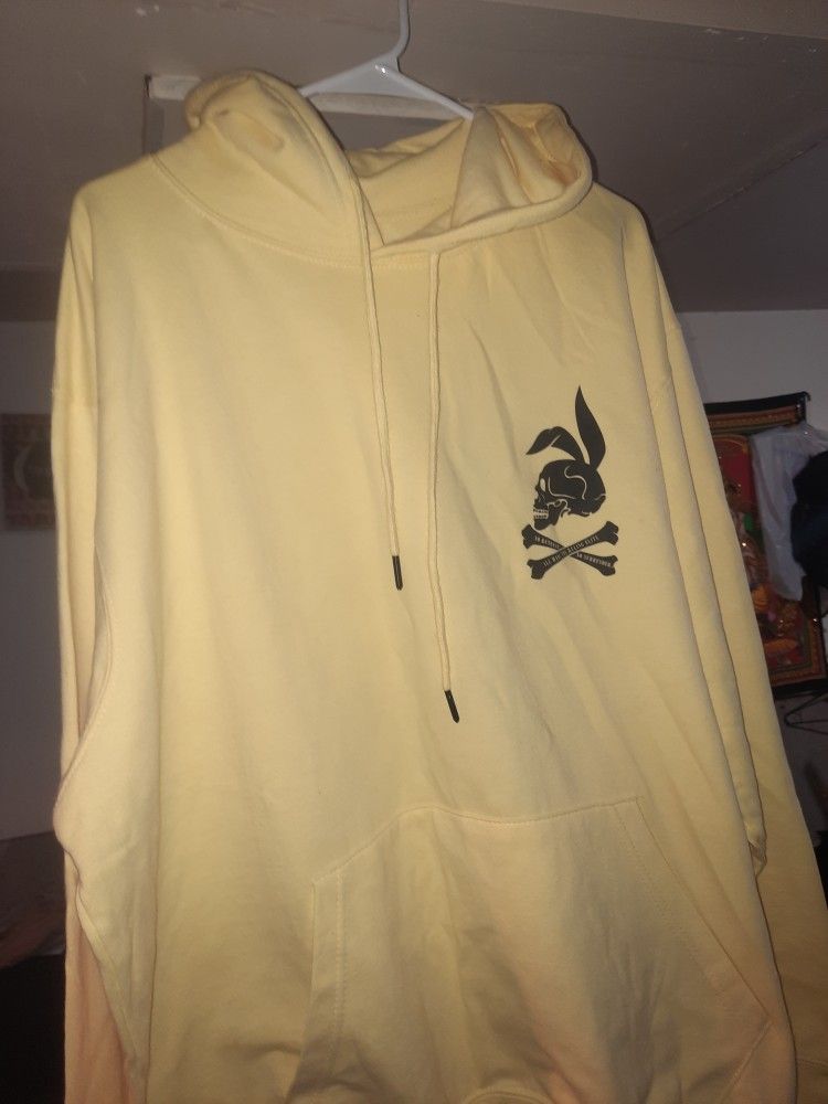 Crooks & Castles Skull Bunny Hoodie( Spring Yellow)