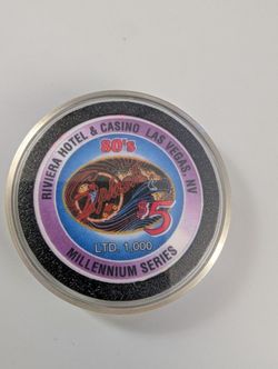 Riviera $5 Limited Edition Splash Millennium Series 1 out of 1000 poker chip