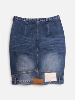 Authentic Alexander Wang Upside Down Denim Skirt